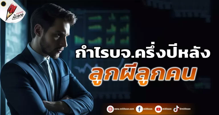 กำไรบจ.ครึ่งปีหลังลูกผีลูกคน