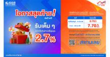 โอกาสสุดท้าย!! ที่คุ้มค่าที่สุดสำหรับการลงทุนในปี 2566 กับเงินฝากออมทรัพย์ ครบรอบ 70 ปี ธอส. รับดอกเบี้ยสูงถึง 7.70% ต่อปี เปิดบัญชีได้ตั้งแต่วันนี้ถึงวันที่ 30 ธันวาคม 2566
