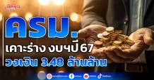 ครม. เคาะร่าง งบฯปี 67 วงเงิน 3.48 ล้านล้าน
