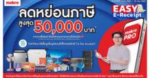 เริ่มแล้ว! แม็คโครจัดแคมเปญพิเศษ ขานรับนโยบายภาครัฐ Easy E-Receipt ลดหย่อนภาษีสูงสุด 50,000 บาท กระตุ้นการใช้จ่ายช่วงต้นปี