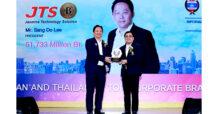 จัสมิน เทคโนโลยี โซลูชั่น จำกัด (มหาชน) เข้ารับมอบรางวัลอันทรงเกียรติ “Thailand’s Top Corporate Brand 2023”