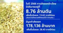 พาณิชย์ คาดส่งออกข้าว ปี 67 เหลือ 7.5 ล้านตัน