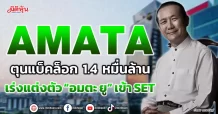 AMATA  ตุนแบ็กล็อก 1.4 หมื่นล้าน  เร่งแต่งตัว “อมตะ ยู” เข้า SET