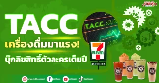 TACC เครื่องดื่มมาแรง! จ่อบุ๊กลิขสิทธิ์ตัวละครเต็มปี