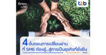 finbiz by ttb แนะ 4 ขั้นตอนการเปลี่ยนผ่านที่ SME ต้องรู้…สู่การเป็นธุรกิจที่ยั่งยืน