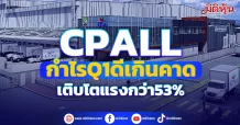 CPALL กำไรQ1ดีเกินคาด เติบโตแรงกว่า53%