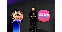 เมืองไทยประกันชีวิต คว้ารางวัล 2023-2024 Thailand’s Most Admired Company  ตอกย้ำบริษัทที่มีภาพลักษณ์น่าเชื่อถือที่สุดในกลุ่มประกันชีวิต