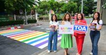 TOA ฉลอง Pride Month ด้วยสีสันความภูมิใจในความหลากหลาย กับซิกเนเจอร์ทางม้าลายสีรุ้ง @สามย่านมิตรทาวน์