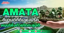 AMATA ดีมานด์ที่ดินพุ่งปรี๊ด หนุนโค้งท้ายโตทะลุมิติ