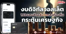 งบดิจิทัลวอลเล็ต 1.22 แสนล้าน ส่อโยกลงท้องถิ่น กระตุ้นเศรษฐกิจ