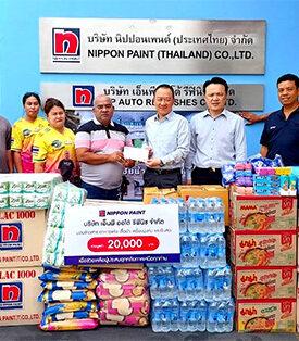 นิปปอนเพนต์จัดกิจกรรม รวมใจ ช่วยเหลือผู้ประสบอุทกภัย ภาคเหนือ