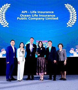 OCEAN LIFE ไทยสมุทร คว้ารางวัลด้านเทคโนโลยีประกันชีวิตระดับเอเชีย Asian Technology Excellence Awards 2024