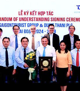 กลุ่มดุสิตธานี เซ็นเอ็มโอยู ไซง่อนทัวริสท์ กรุ๊ป ร่วมขับเคลื่อนการท่องเที่ยว ‘ไทย-เวียดนาม’ พร้อมเดินหน้าแลกเปลี่ยนวัฒนธรรม-พัฒนาภาคท่องเที่ยว 2 ประเทศอย่างยั่งยืน มั่นใจร่วมสร้างประสบการณ์เชิงนวัตกรรม พร้อมยกระดับมาตรฐานอุตสาหกรรม ในฐานะตลาดท่องเที่ยวสำคัญของกันและกัน