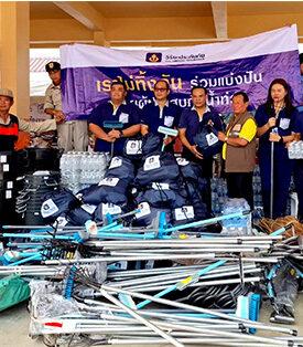 วิริยะประกันภัย สนับสนุนอุปกรณ์ Big Cleaning Day เร่งฟื้นฟูพื้นที่หลังน้ำท่วม จ.เชียงราย
