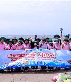 ซี.พี. เวียดนาม คอร์ปอเรชั่น ร่วมกิจกรรมเก็บขยะชายฝั่ง Restore the Ocean ณ จังหวัดบ่าเรีย-หวุงเต่า