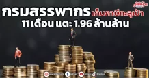 กรมสรรพากร เก็บภาษีทะลุเป้า 11 เดือน แตะ 1.96 ล้านล้าน