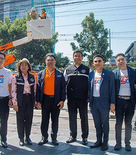 ทรู คอร์ปอเรชั่น พร้อมภาคีเครือข่ายภาครัฐและเอกชน เดินหน้าเคลียร์สายสื่อสารบนเสาไฟฟ้าต่อเนื่อง ล่าสุดพื้นที่ ถนนพระราม 4 คลองเตย