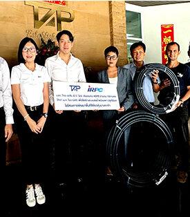 IRPC และ ปตท. ร่วมรับมอบท่อ HDPE จากพันธมิตรการค้า สร้างระบบส่งน้ำพัฒนาพื้นที่สีเขียวคุ้งบางกะเจ้า