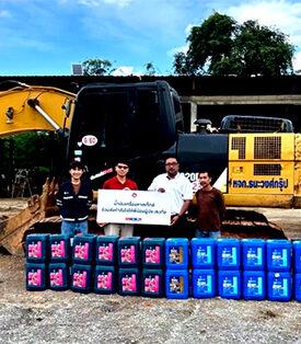 น้ำมันเครื่องคาลเท็กซ์ สนับสนุนผลิตภัณฑ์คุณภาพ ระดมทีม และเครื่องจักร ช่วยเหลือฟื้นฟู ผู้ประสบภัยน้ำท่วม จังหวัดเชียงราย
