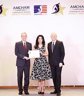 เอไอเอ ประเทศไทย คว้ารางวัลดีเด่นด้านกิจการเพื่อสังคม จากแคมเปญสภาหอการค้าอเมริกัน (AMCHAM Corporate Social Impact Award) ระดับ Platinum เป็นปีที่ 13 ติดต่อกัน จากโครงการ “เอไอเอ แชร์ริ่ง อะ ไลฟ์” ครั้งที่ 11