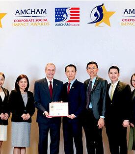 Dow รับรางวัลรับผิดชอบต่อสังคมระดับแพลตินัมต่อเนื่องปีที่ 14 จากหอการค้าอเมริกันในประเทศไทย