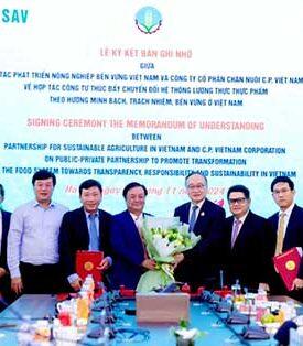ซี.พี.เวียดนาม สนับสนุนรัฐบาลเวียดนามเพิ่มขีดความสามารถการเกษตรและพัฒนาผลิตภัณฑ์ท้องถิ่น