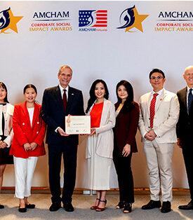 CIMB Thai สร้างคุณค่าทางสังคมและความยั่งยืน ได้รับรางวัล AMCHAM Corporate Social Impact Awards 2024 จากหอการค้าอเมริกันในประเทศไทย