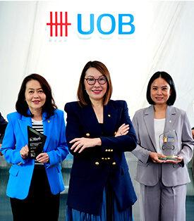 ยูโอบี ประเทศไทย คว้าสองรางวัลผู้นำด้านความยั่งยืน