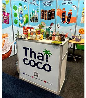 COCOCO ออกบูธ “THAILAND INTERNATIONAL MEGA FAIR” ตอกย้ำผู้นำธุรกิจส่งออกผลิตภัณฑ์แปรรูปกะทิ และน้ำมะพร้าวรายใหญ่ของไทย