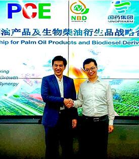 PCE ผนึก Sinopharm เสริมแกร่งตลาดน้ำมันปาล์ม-ไบโอดีเซล ขยายฐานลูกค้าภูมิภาคเอเชีย