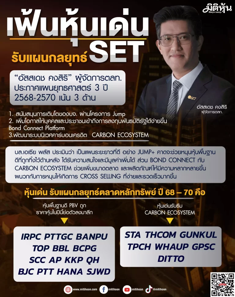 เฟ้นหุ้นเด่น รับแผนกลยุทธ์ SET
