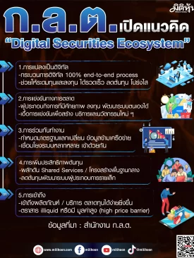 ก.ล.ต. เปิดแนวคิด “Digital Securities Ecosystem”