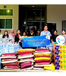 ไอ-เทล มอบถุงยังชีพและวัตถุดิบสนับสนุนโรงครัวกลาง ช่วยเหลือพี่น้องผู้ประสบภัยน้ำท่วมในสงขลา