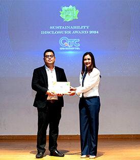 “QTC” รับรางวัลเกียรติคุณ Sustainability Disclosure Award 2024
