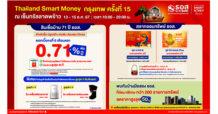 ธอส. จัดผลิตภัณฑ์ทางการเงินส่งท้ายปี ร่วมงาน Thailand Smart Money กรุงเทพ ครั้งที่ 15 ชูสินเชื่อบ้านอัตราดอกเบี้ยต่ำเริ่มต้นเพียง 0.71% ต่อปี เท่านั้น!