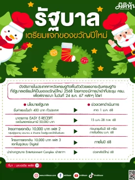 รัฐบาลเตรียมแจกของขวัญปีใหม่