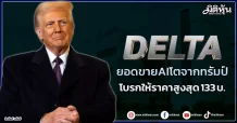 DELTA  ยอดขายAIโตจากทรัมป์  โบรกให้ราคาสูงสุด133 บ.