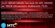 Non-Bank กลับมาผงาด|MTC ยกเป็น Top Pick