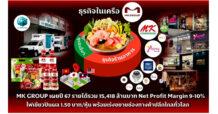 MK GROUP เผยปี 67 รายได้รวม 15,418 ล้านบาท Net Profit Margin 9 – 10% ไฟเขียวปันผล 1.50 บาท/หุ้น พร้อมเร่งขยายช่องทางค้าปลีกไกลทั่วโลก