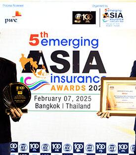 กรุงไทย-แอกซ่า ประกันชีวิต คว้า 2 รางวัลเกียรติยศจากเวที 5th Emerging Asia Insurance Conclave & Awards 2024