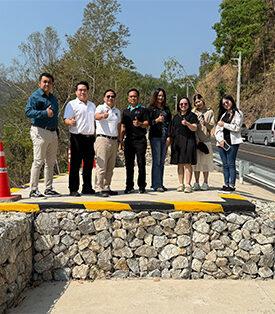 RT ต้อนรับ APM และ PST เยี่ยมชมงานก่อสร้าง Side Slope Protection จ.เชียงใหม่
