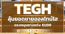 TEGH ลุ้นยอดขายออลไทม์ไฮ แรงหนุนยางแท่ง EUDR