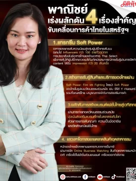 พาณิชย์ เร่งผลักดัน 4 เรื่องสำคัญ ขับเคลื่อนการค้าไทยในสหรัฐฯ