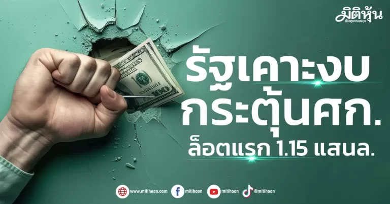 ศก.  รัฐเคาะงบกระตุ้นศก. ล็อตแรก 1.15 แสนล.