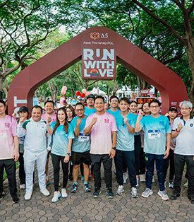 A5 รวมพลังนักวิ่ง 2,300 คน วิ่งเพื่อรัก “RUN WITH LOVE” ปี 2 ระดมเงินบริจาค 1.28 ลบ.ช่วยทารกโรคหัวใจพิการ