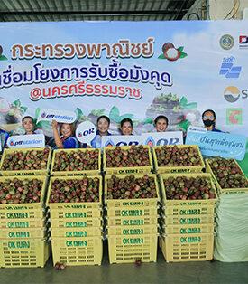 “OR – พาณิชย์” ผนึกกำลังช่วยเหลือเกษตรกร เดินหน้าเชื่อมโยงการรับซื้อมังคุดใต้ เติมเต็มโอกาสสร้างรายได้สู่ชุมชนผ่าน พีทีที สเตชั่น