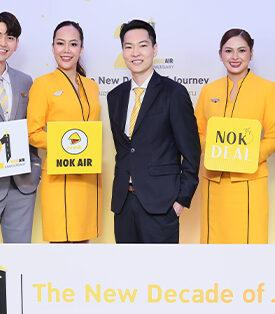 “นกแอร์” ฉลองครบรอบ 21 ปี ตอกย้ำความแข็งแกร่ง เปิดเกมรุกด้านประสบการณ์การเดินทาง ชูหมัดเด็ด 2 บริการใหม่ Nok IFE ระบบความบันเทิงบนเครื่องบิน และ Nok Deal แพลตฟอร์มสิทธิประโยชน์สำหรับผู้โดยสาร เล็งสร้างแต้มต่อแบรนด์ในยุคดิจิทัล