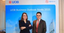 ผลสำรวจ UOB Business Outlook Study 2025 เผยภาคธุรกิจไทยมุ่งขยายโอกาส ในภูมิภาค รับมือผลกระทบจากภาษีนำเข้าสหรัฐฯ