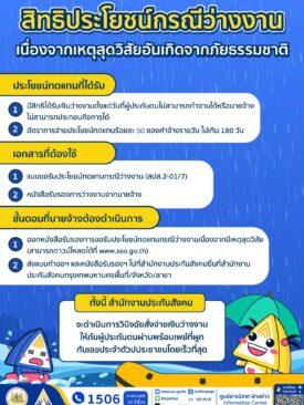 เช็กสิทธิ! กรณีว่างงาน จากภัยธรรมชาติ