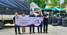 MMS Car Service and Tyre ร่วมมือกับ มูลนิธิธรรมชวนวิริยะ ร่วมปกป้องอธิปไตย มอบยางรถยนต์ที่ไม่ได้ใช้งาน 1,000 เส้น ให้กองกำลังป้องกันชายแดนไทย-กัมพูชา
